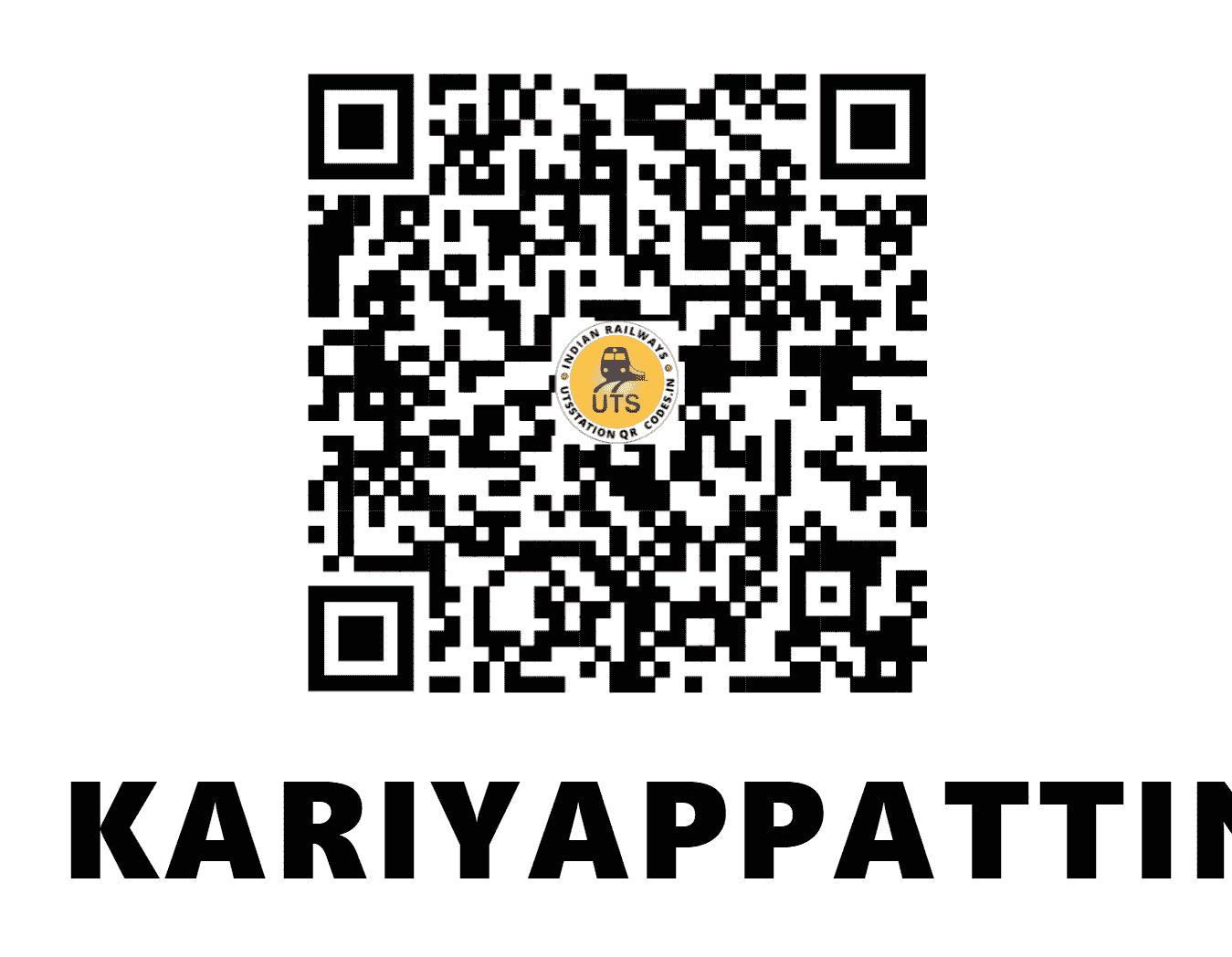 UTS QR Code for KARIYAPPATTINAM - KXY - SR (TAMIL NADU)